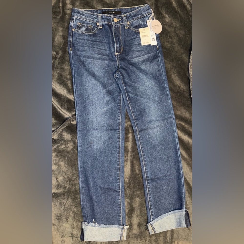 Joe’s Jeans Eden Roll Up, High Rise Relaxed Crop, Size 14